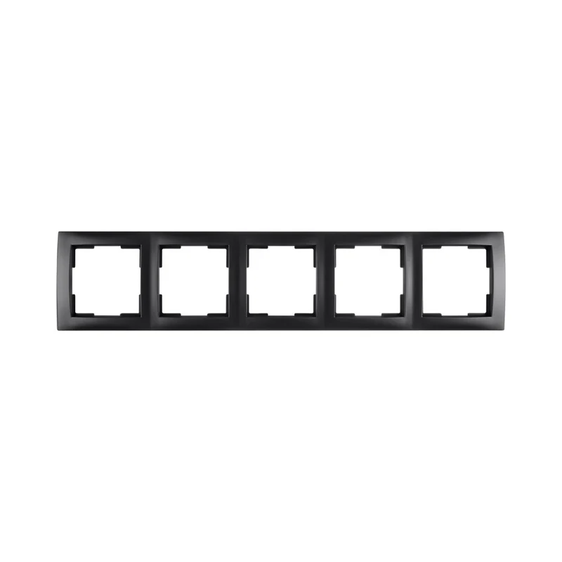 ION | Abdeckrahmen 5-fach | Mattschwarz | E1-Serie