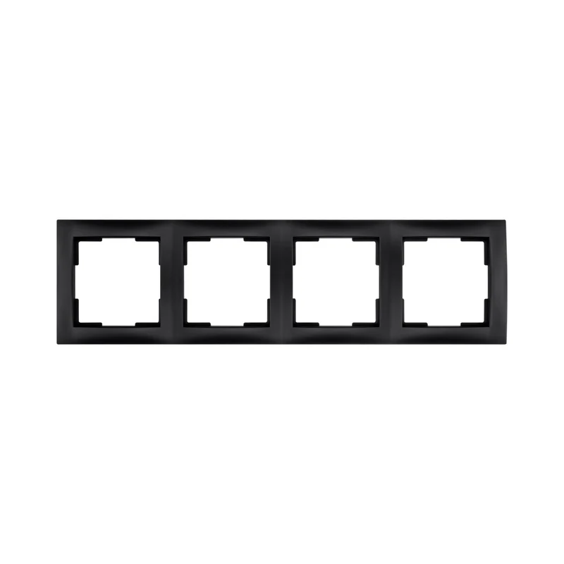 ION | Abdeckrahmen 4-fach | Mattschwarz | E1-Serie