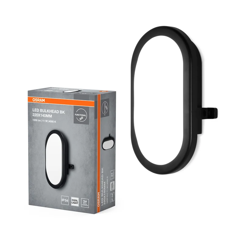 OSRAM LED Bulkhead Wandleuchte Feuchtraumleuchte 11W / 4000K Kaltweiß