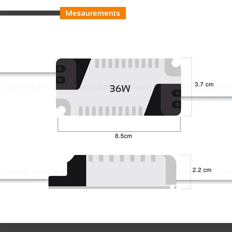 LEDSONE LED Treiber 24-36W - Konstantstrom 300mA ~2426