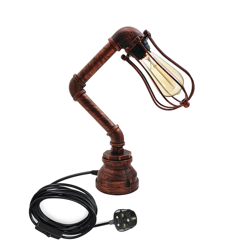 Steampunk Tischlampe Modern Wasserpfeife Rohrlampen~2303