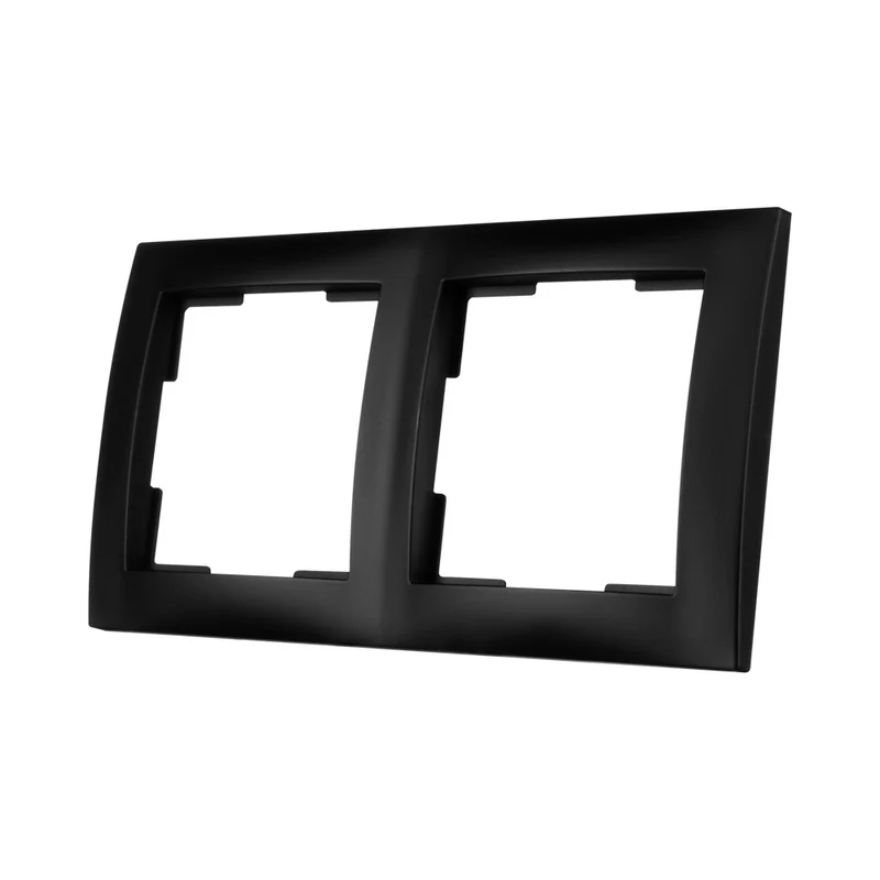 ION | Abdeckrahmen 2-fach | Mattschwarz | E1-Serie