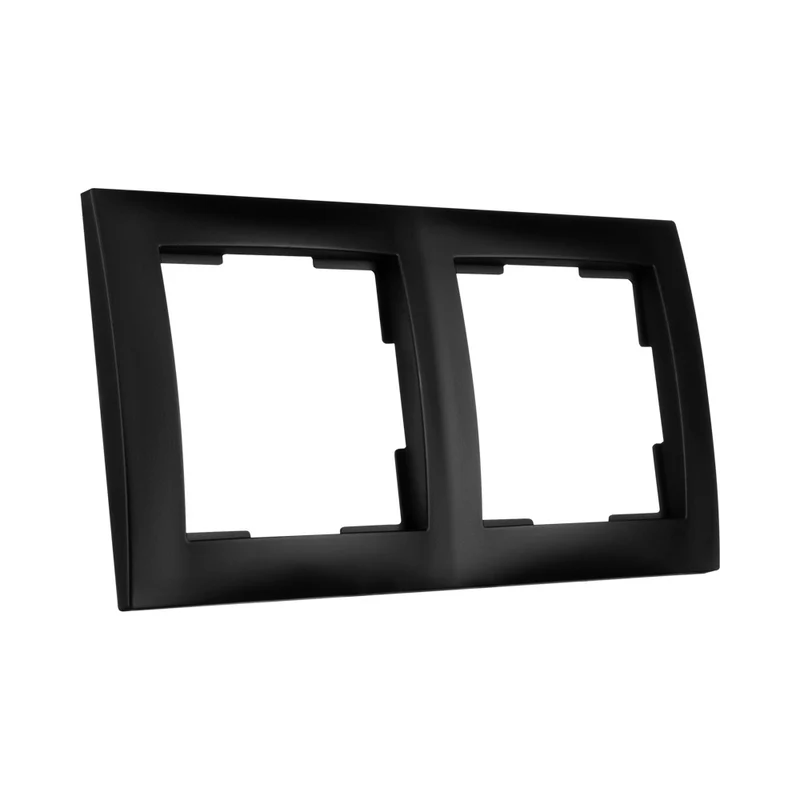 ION | Abdeckrahmen 2-fach | Mattschwarz | E1-Serie