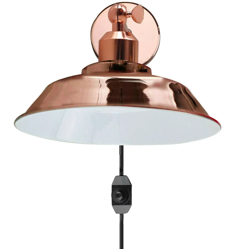Dimmbare Wandleuchten mit 4 m Kabel & 3-poligem Stecker~2036