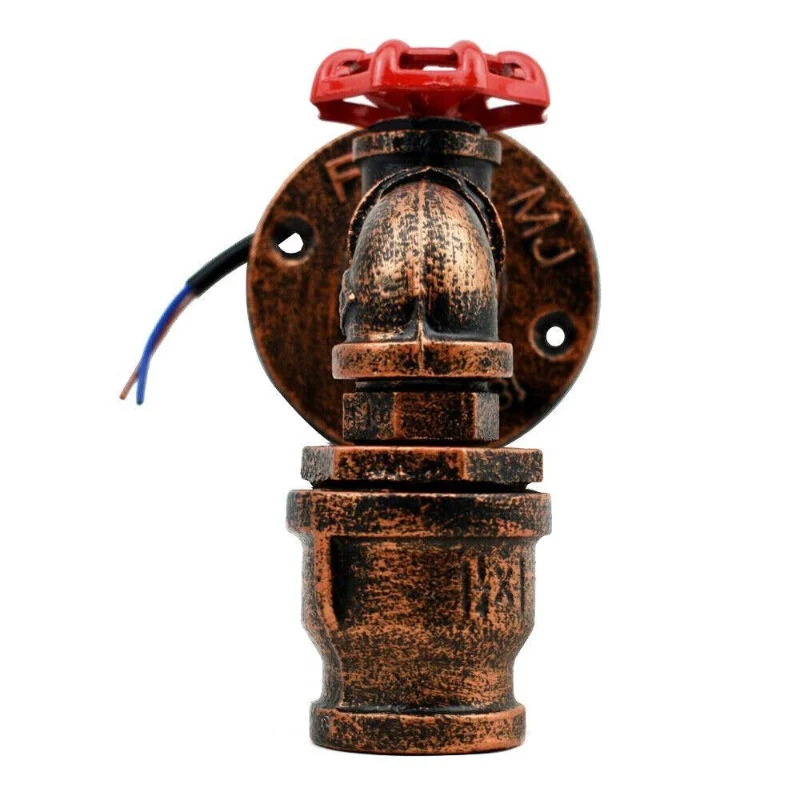 Industrie Wandleuchte Vintage Rohr Wandlampe Steampunk ~2290