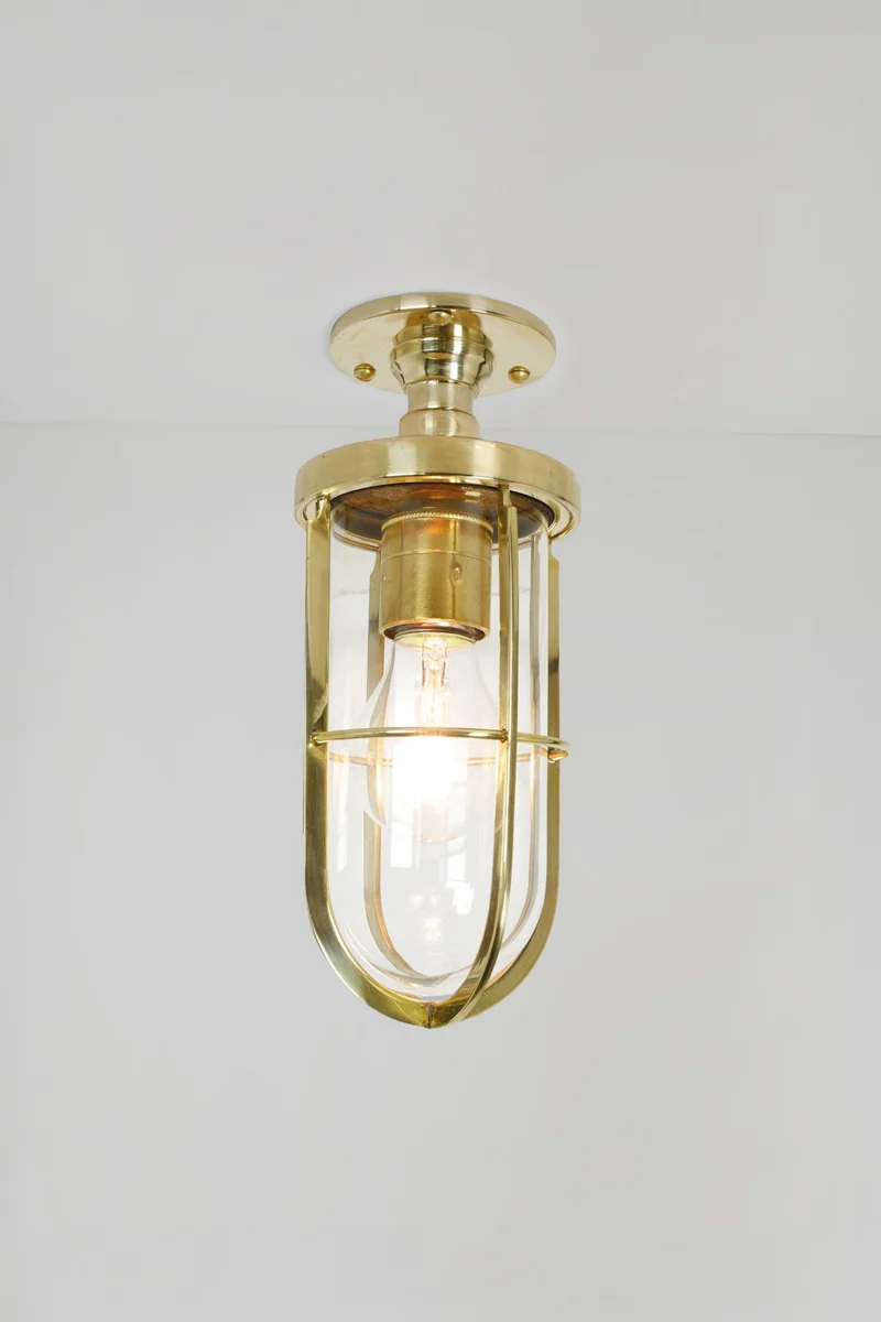 Weatherproof Ship's Well Glass Ceiling Light 7204