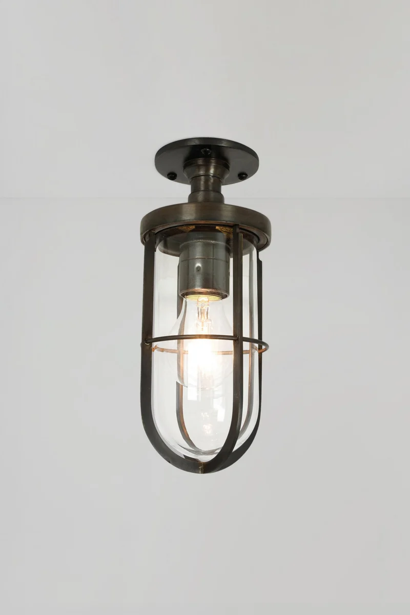 Weatherproof Ship's Well Glass Ceiling Light 7204