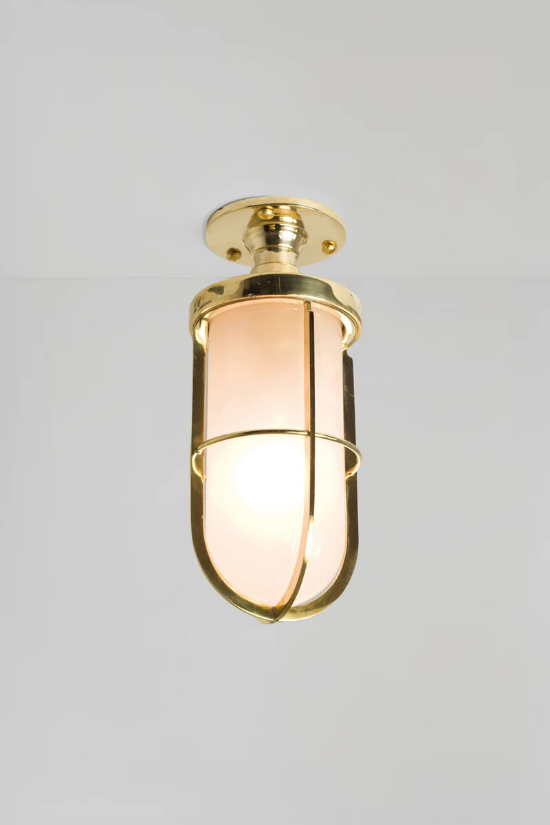 Weatherproof Ship's Well Glass Ceiling Light 7204