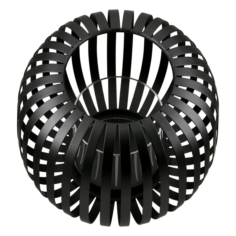 Windlicht – Zeitlose Eleganz, Stimmungsvolles Lichtspiel, Schwarze Akzente, 17 cm - Dogma | Gilde