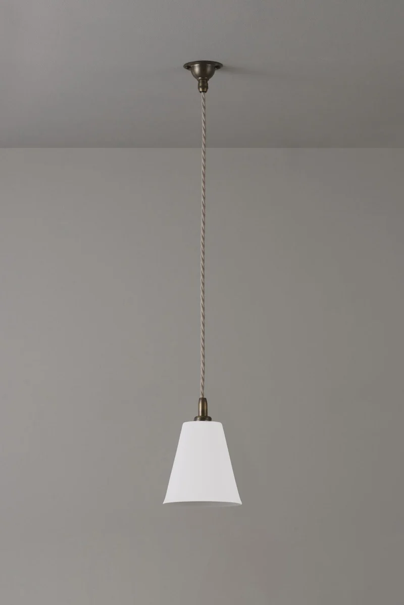 Antique Brass Flowerpot Pendant