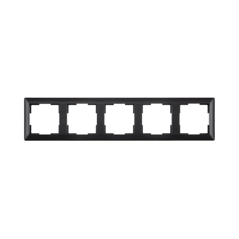 ION | Abdeckrahmen 5-fach | Mattschwarz | J1-Serie