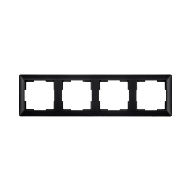 ION | Abdeckrahmen 4-fach | Mattschwarz | J1-Serie