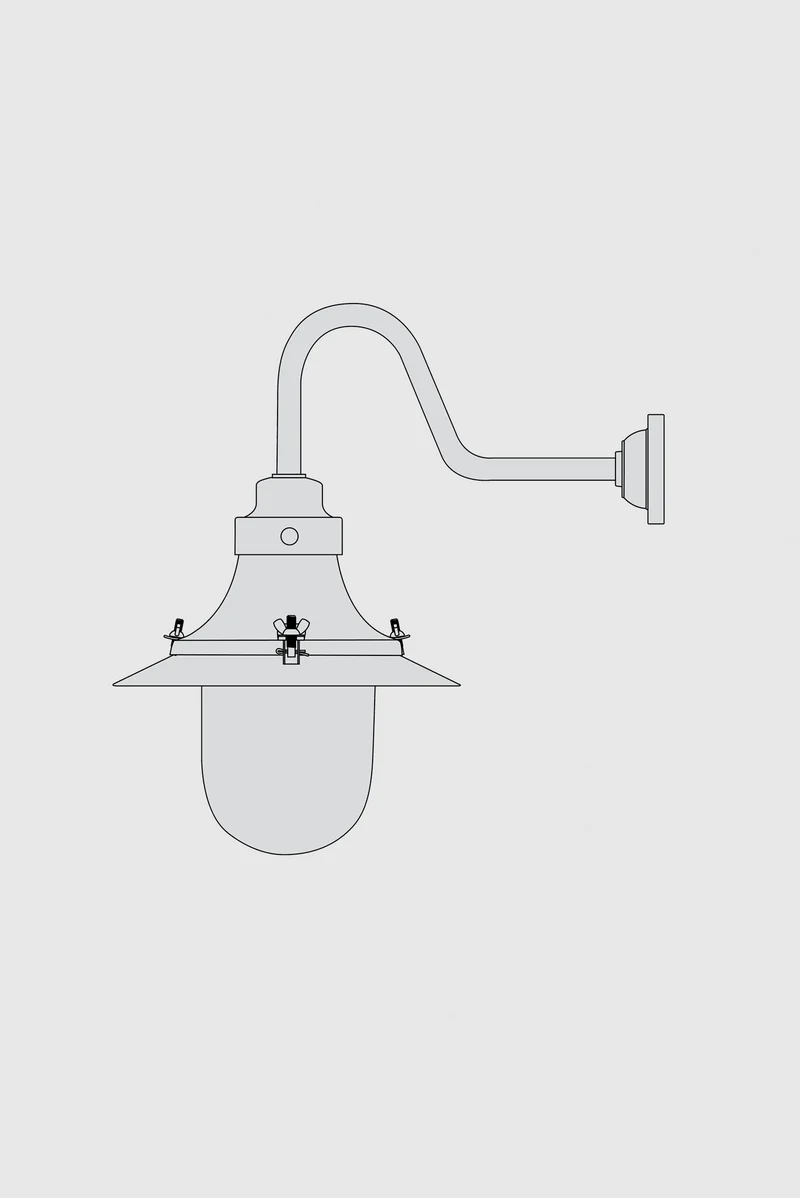 Ship's Small Decklight Wall Light