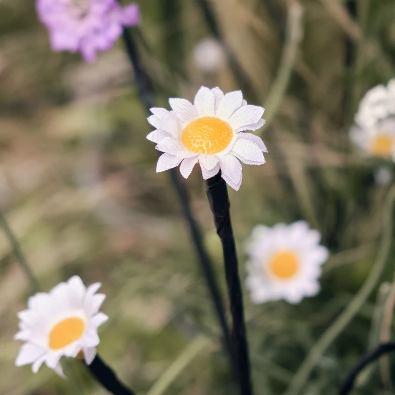 Solar Gänseblümchen Stableuchten 30er
