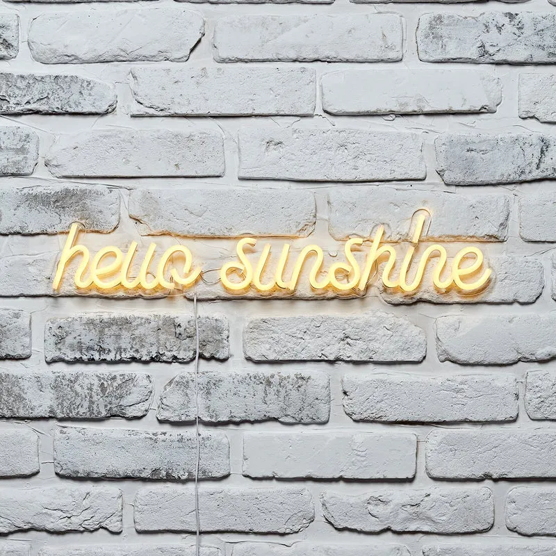 Neon Schriftzug Hello Sunshine