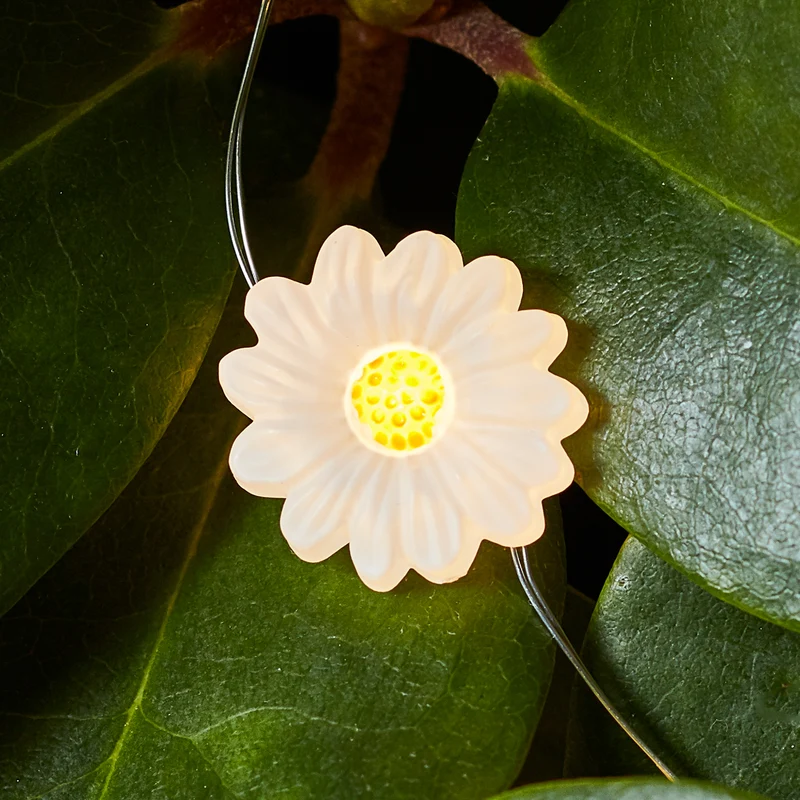 Gänseblümchen Deko Lichterkette 20er