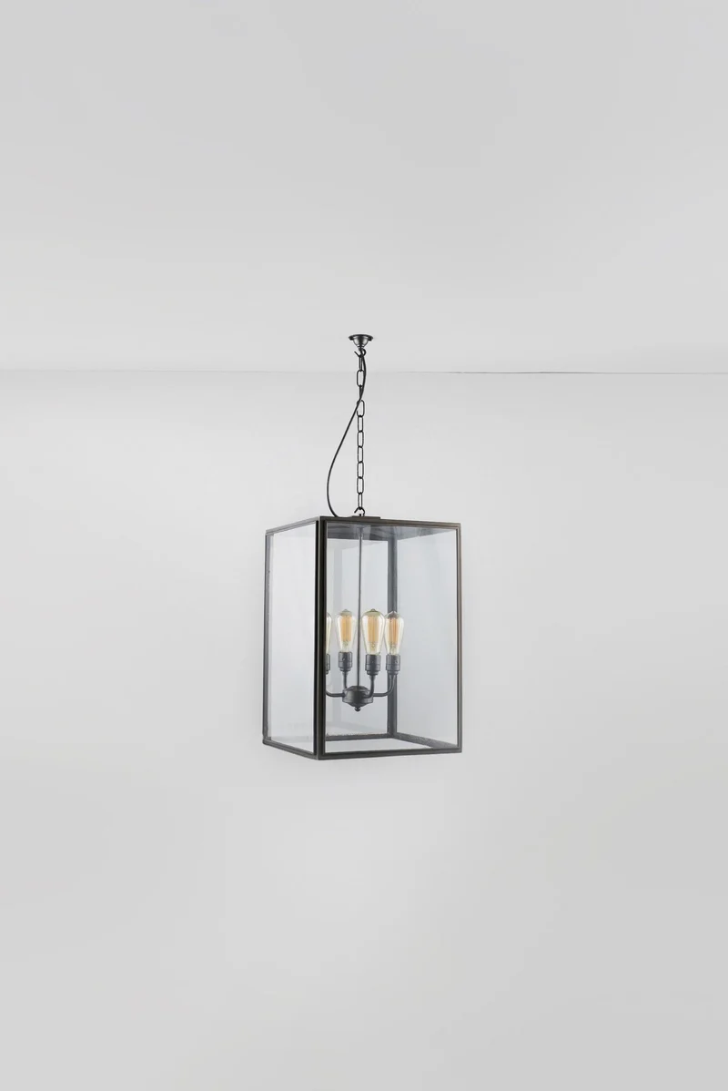 Extra Large Square Pendant, Closed Top