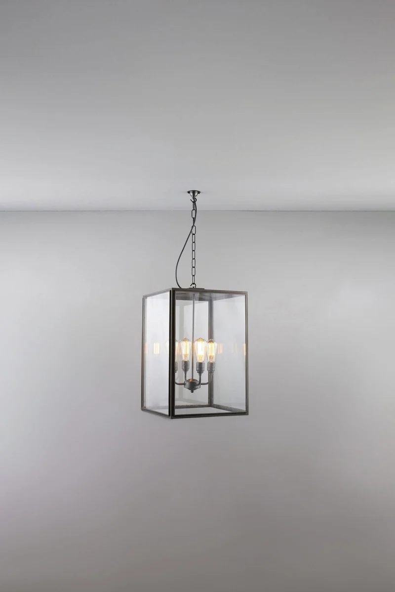 Extra Large Square Pendant, Closed Top