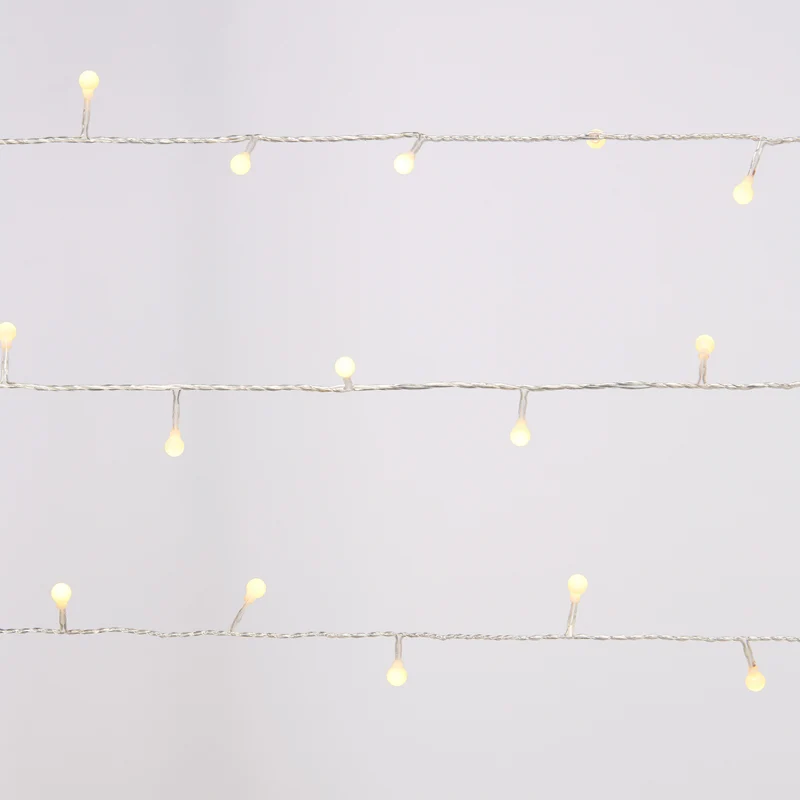 40er LED Kugel Lichterkette warmweiß