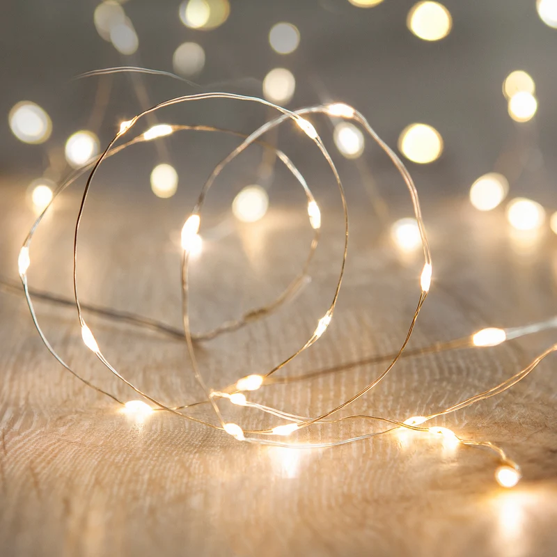 6er Set 20er Micro Lichterketten warmweiß