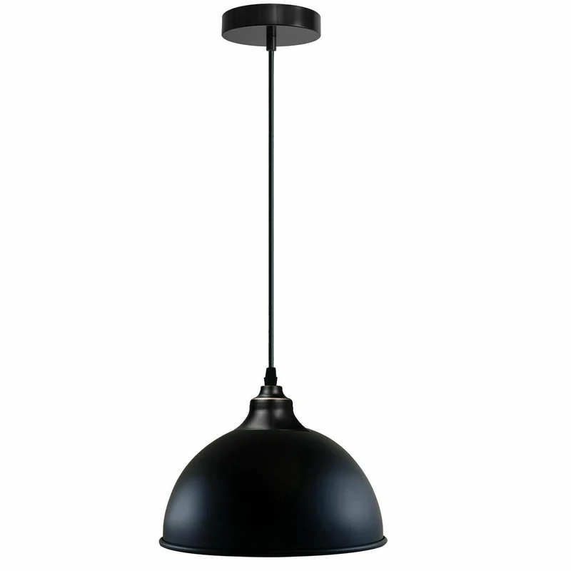Moderne Schwarze Hängelampe – Pendelleuchte für Küche, Esszimmer & Wohnzimmer~2161