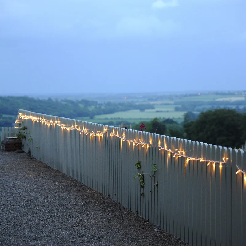 Core Connect 10m 100er LED Lichterkette warmweiß koppelbar transparentes Kabel