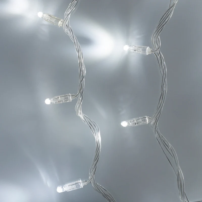 Core Connect 10m 100er LED Lichterkette weiß koppelbar transparentes Kabel