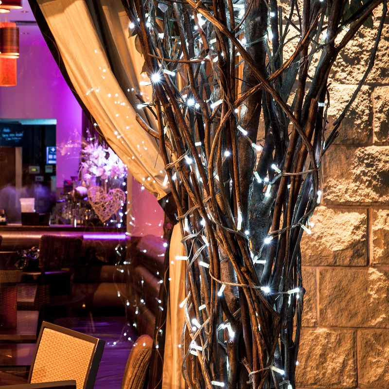 Core Connect 10m 100er LED Lichterkette weiß koppelbar transparentes Kabel