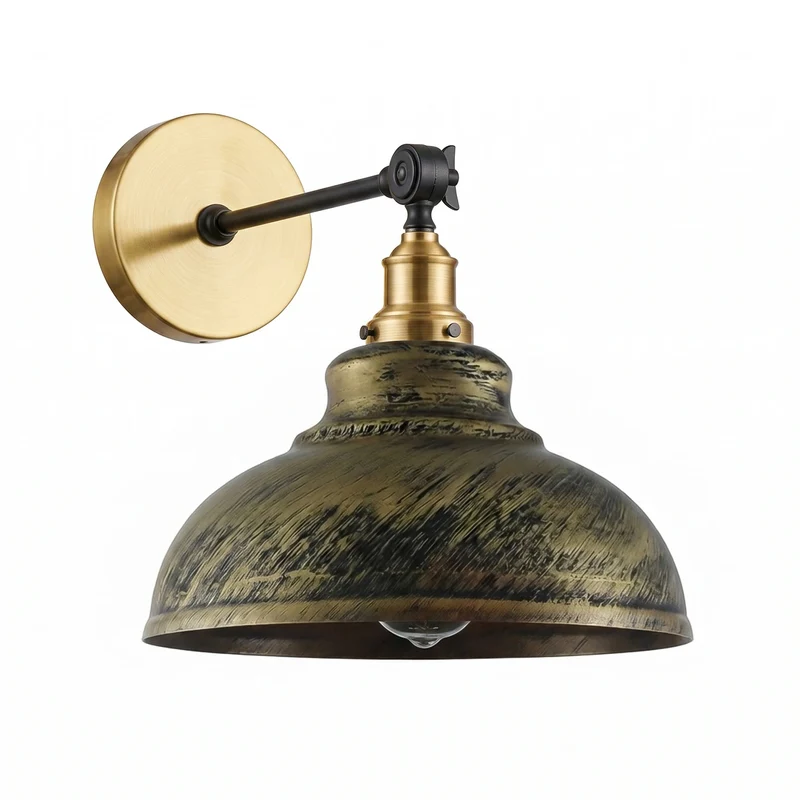 Vintage Rustikale Wandleuchte – Industrie Leseleuchte Bett | Ø29cm | E27 ~1899