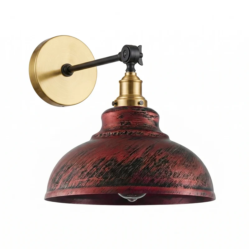 Vintage Rustikale Wandleuchte – Industrie Leseleuchte Bett | Ø29cm | E27 ~1899