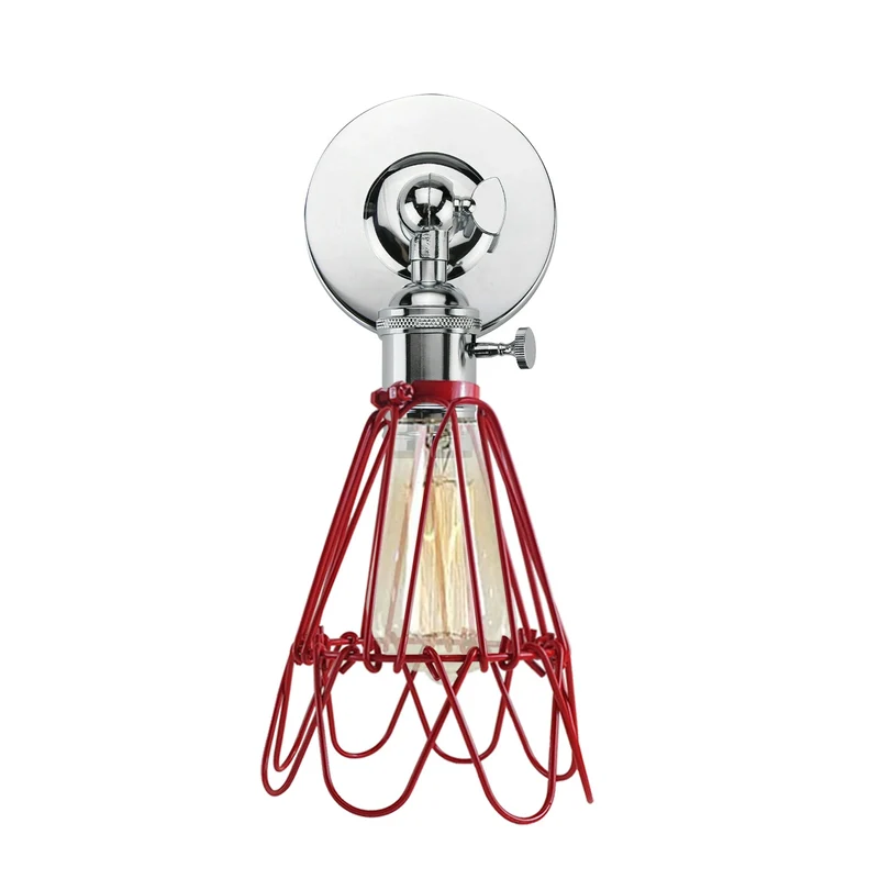 Kreative Retro Industrial E27 Wandleuchte Nordic Water Lilly Shaped Guard Wall Light aus Schmiedemetall~1846