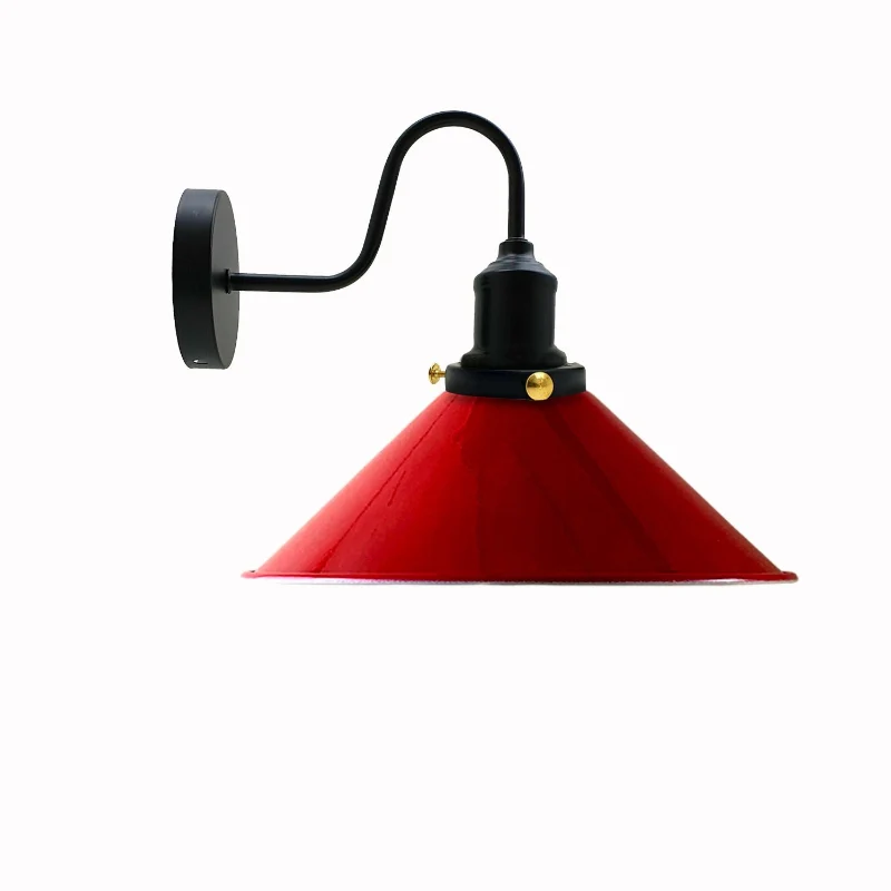 Retro Wandlampe mit Schwanenhals & Metall E27 ~1796