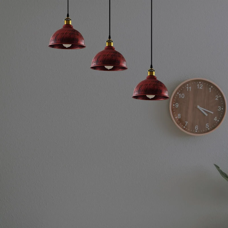 Vintage gebürstet indoor hängende einstellbare Pendelleuchte Metall Tasse Käfig Decke Kronleuchter~1793