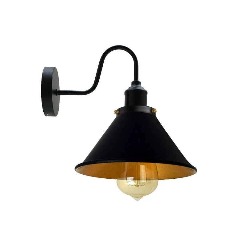 Vintage wandleuchte innen modern led Kegelschirm~1761