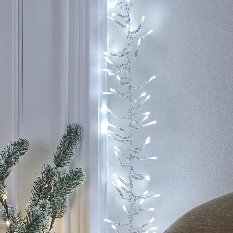 5m Bicolor LED Cluster Lichterkette