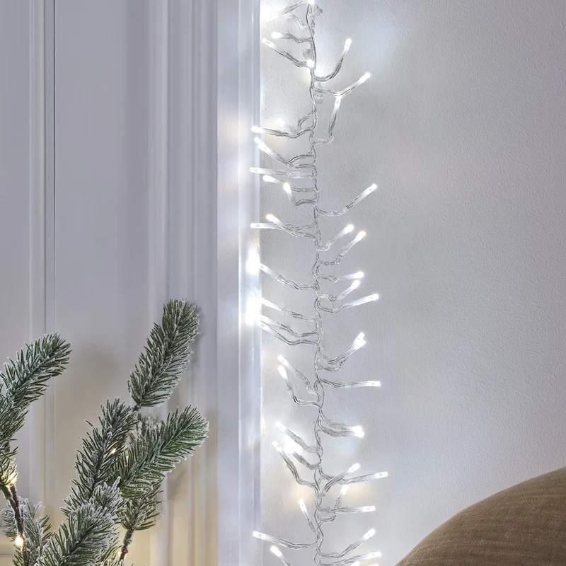 5m Bicolor LED Cluster Lichterkette