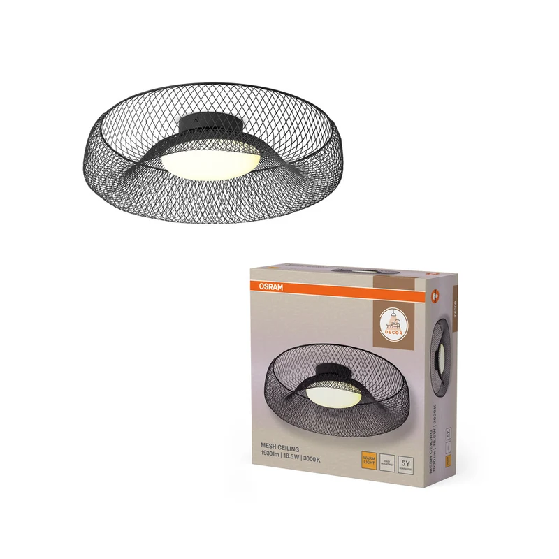 OSRAM DECOR Mesh Deckenleuchte 18.5W Schwarz