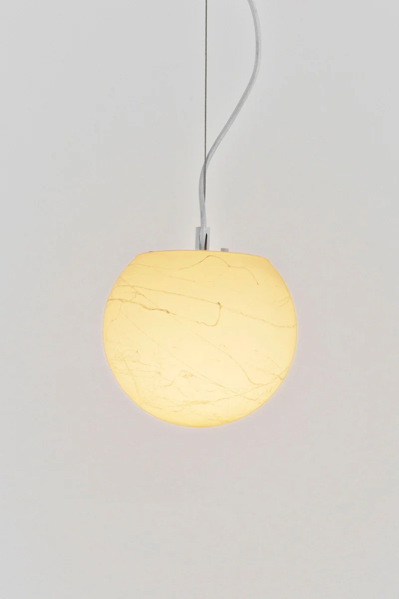 Hängelampe Moon Piccolo Kunststoff Rund Ø 20cm Weiß
