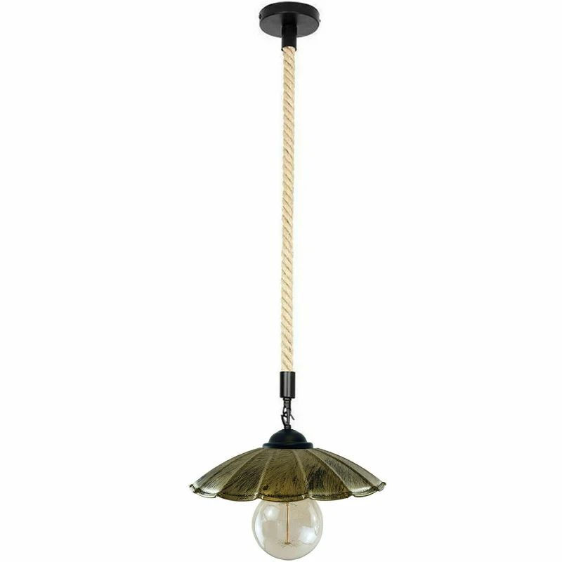 Rustikale Pendelleuchte Ø22xH27cm E27 Deckenlampe~1616