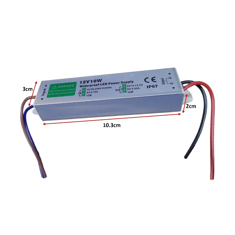 LED trafo 12v IP67 wasserdicht Netzteil 10W - 350W ~1545
