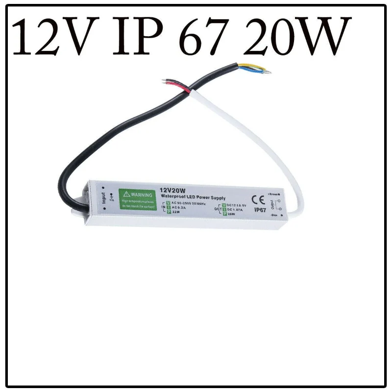 LED trafo 12v IP67 wasserdicht Netzteil 10W - 350W ~1545