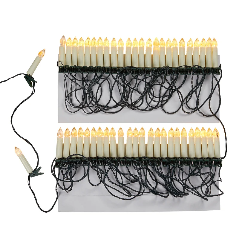 50er LED Weihnachtsbaumkerzen Lichterkette