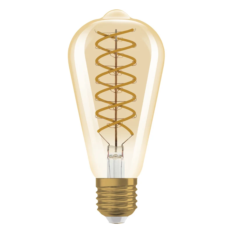 OSRAM VINTAGE 1906® LED Lampe LED CLASSIC EDISON DIM 8.8W 824 Gold E27, 806 lm, 2400 K, Comfort warm white