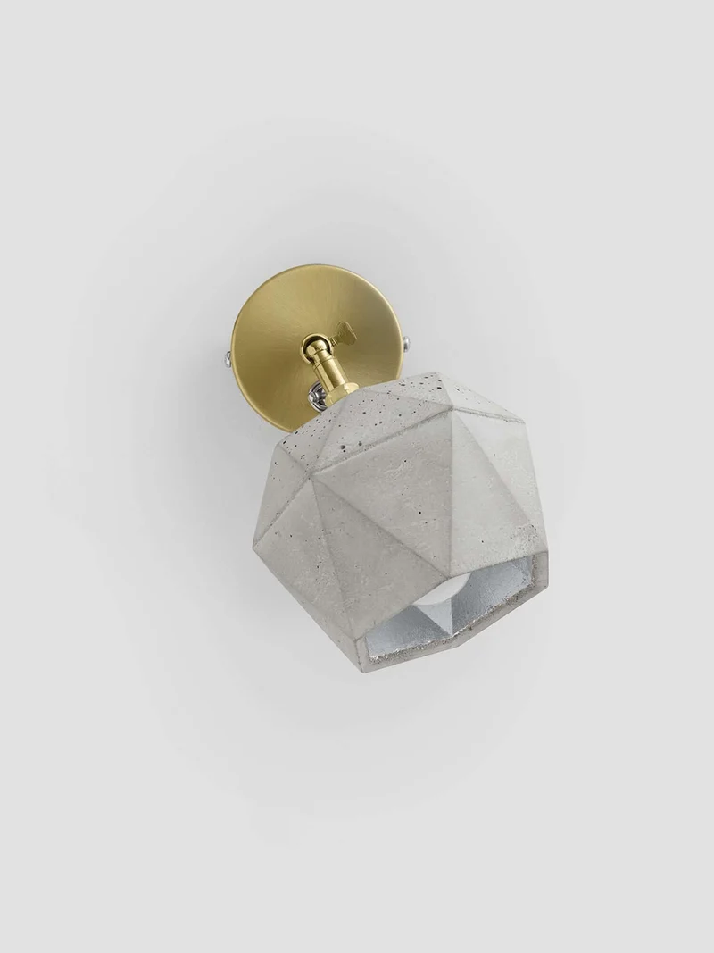 Gantlights T2 Wandspot Beton trianguliert