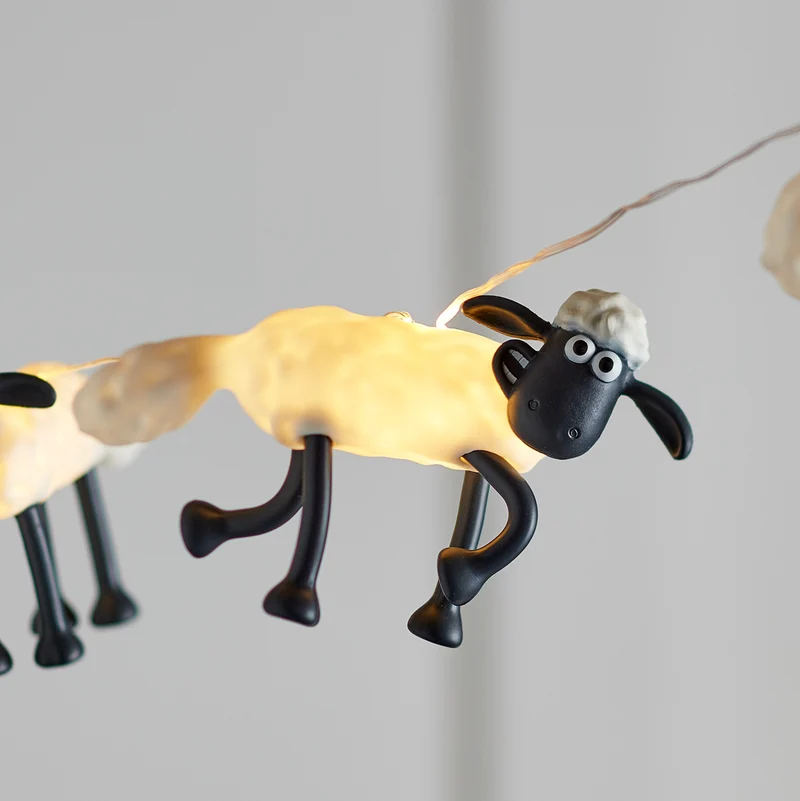 Shaun the Sheep™ 8er Lichterkette mit Fernbedienung