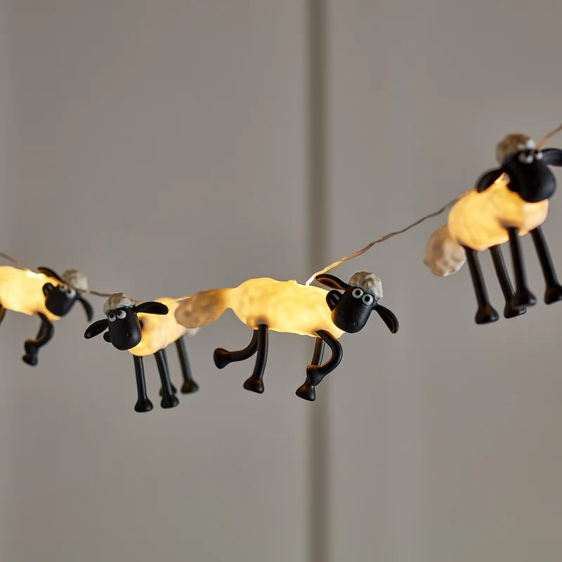 Shaun the Sheep™ 8er Lichterkette mit Fernbedienung