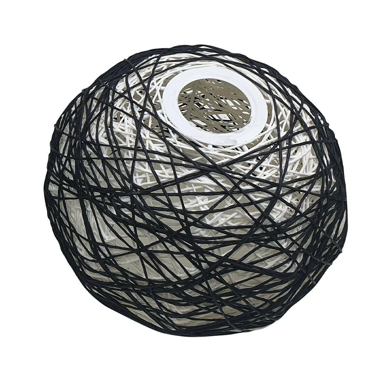 Rattan Lampenschirm Naturdesign – handgefertigt, ohne Verkabelung~1418