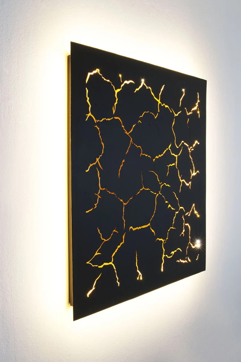 LED-Wandleuchte Larica dimmbar 86x6cm Gold