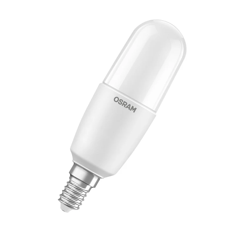 OSRAM LED PCR CLASSIC STICK LAMP in Stick-Form, LED-Lampe, Matt, 8,5 W, (ex 60 W), 806 lm, Warmweiß, 2700 K, 15000 h, CRI 80