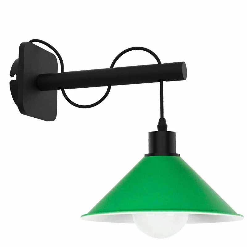Grun Modern Wandleuchte mit Kabel|Ø 22cm|E27 Fassung ~1685